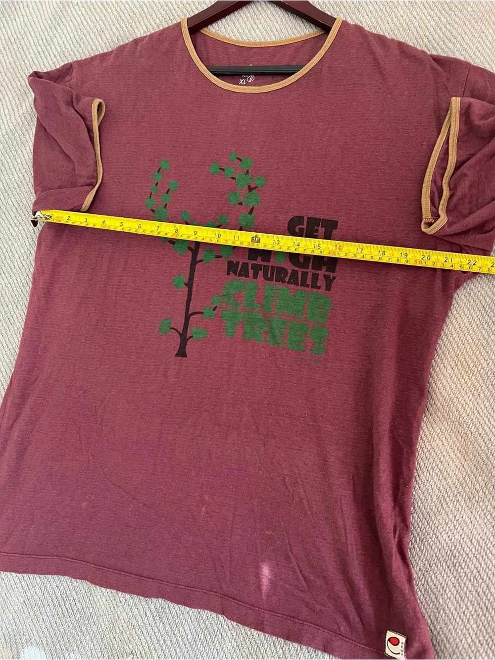 Earthy Hemp-Cotton Blend Tshirt Mens XL - Picture 3 of 4